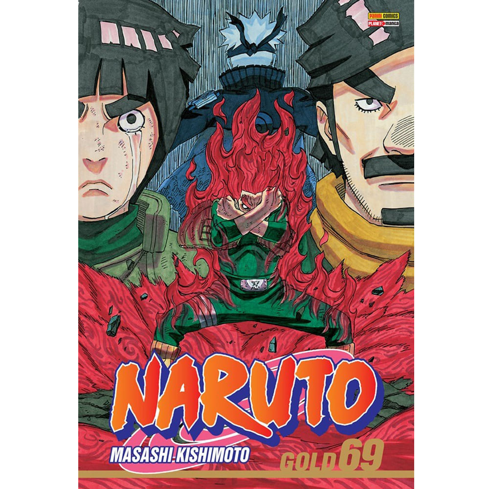 Coleção completa do mangá Naruto, lançado pela Panini.