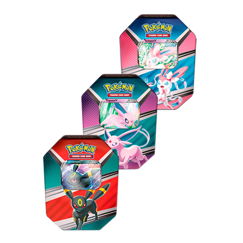 Lata Pokémon Umbreon V com 25 Cartas - Copag Sylveon