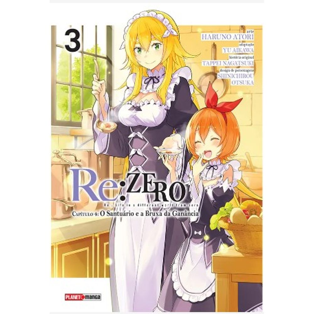 Mangá Re:zero Capítulo 4: O Santuário E A Bruxa Da Ganância - Vol