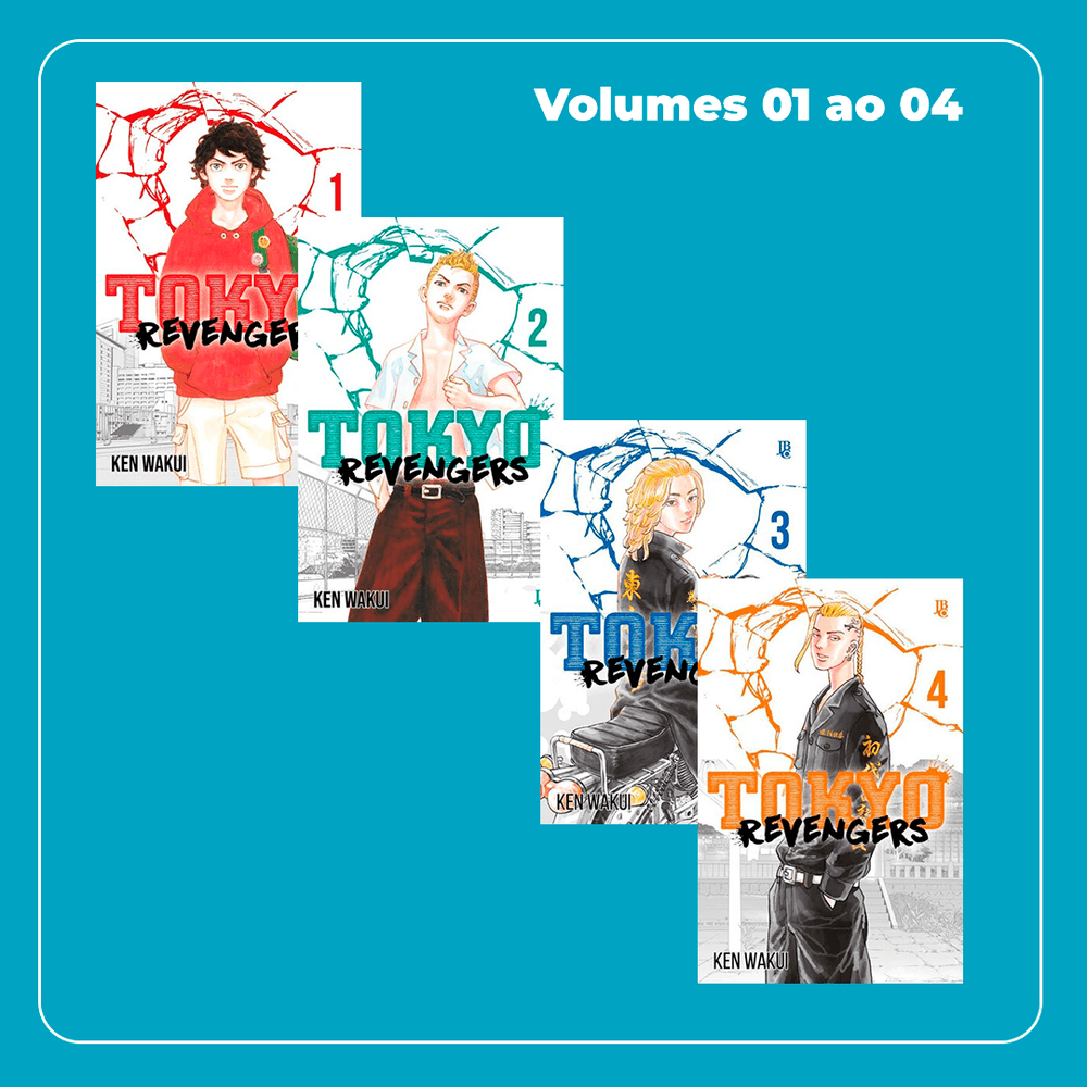 Kit Mangás Tokyo Revengers - Volume 01 ao 04 - Geek Point