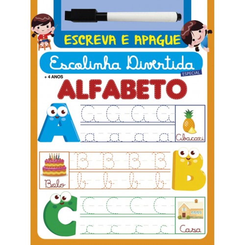 Série Livro Atividades: Escolinha Divertida Especial - Alfabeto - Geek ...