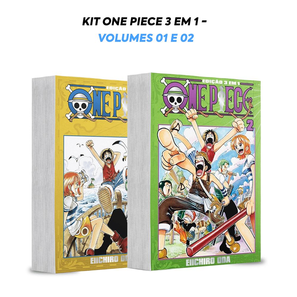 One Piece 3 Em 1 Mangá Vol. 1 Ao 4 - Kit Nova Coleção Panini, Volumes  Corresponde